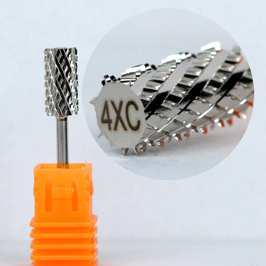 Unimax - Large Barrel Nail Drill Bits 3/32" Carbide Nail Bit Rotary Manicure Cutters Gel Removal Milling Cutter Tool 4xc