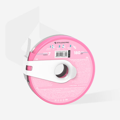 Staleks Pro-Disposable White Abrasive Tape PapmAm EXPERT In A Plastic Case (180grit)