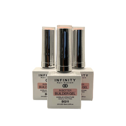 Infinity Nail System - BIAB Gel- Overlay-Structure HEMA/TPO FREE 18ml (BG11) (1pcs)