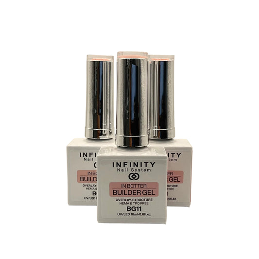 Infinity Nail System - BIAB Gel- Overlay-Structure HEMA/TPO FREE 18ml (BG11) (1pcs)