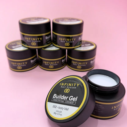 Infinity Builder Gel-HEMA/TPO-free Low Heat #002 (Ivory Veil) 2.0oz