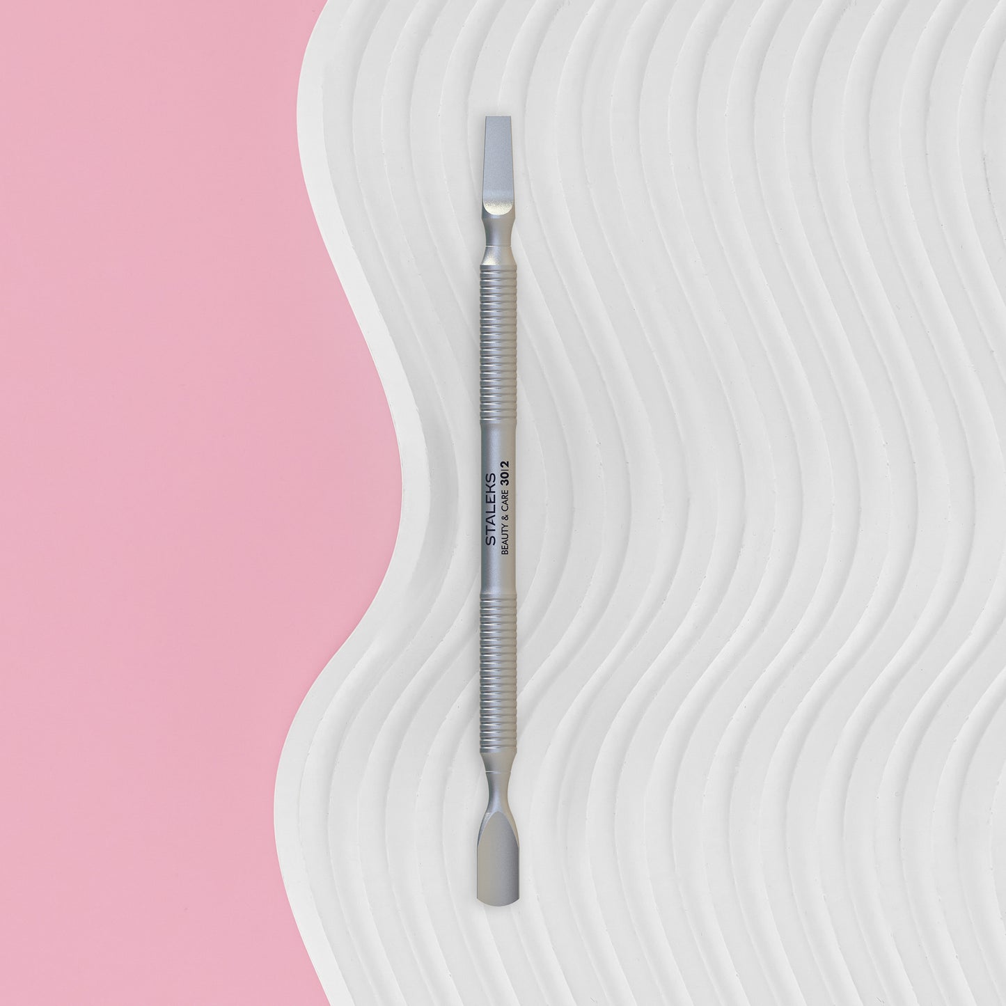 Staleks Pro- Manicure Pusher BEAUTY & CARE 30 TYPE 2 (Rounded Narrow Pusher And Straight Blade)