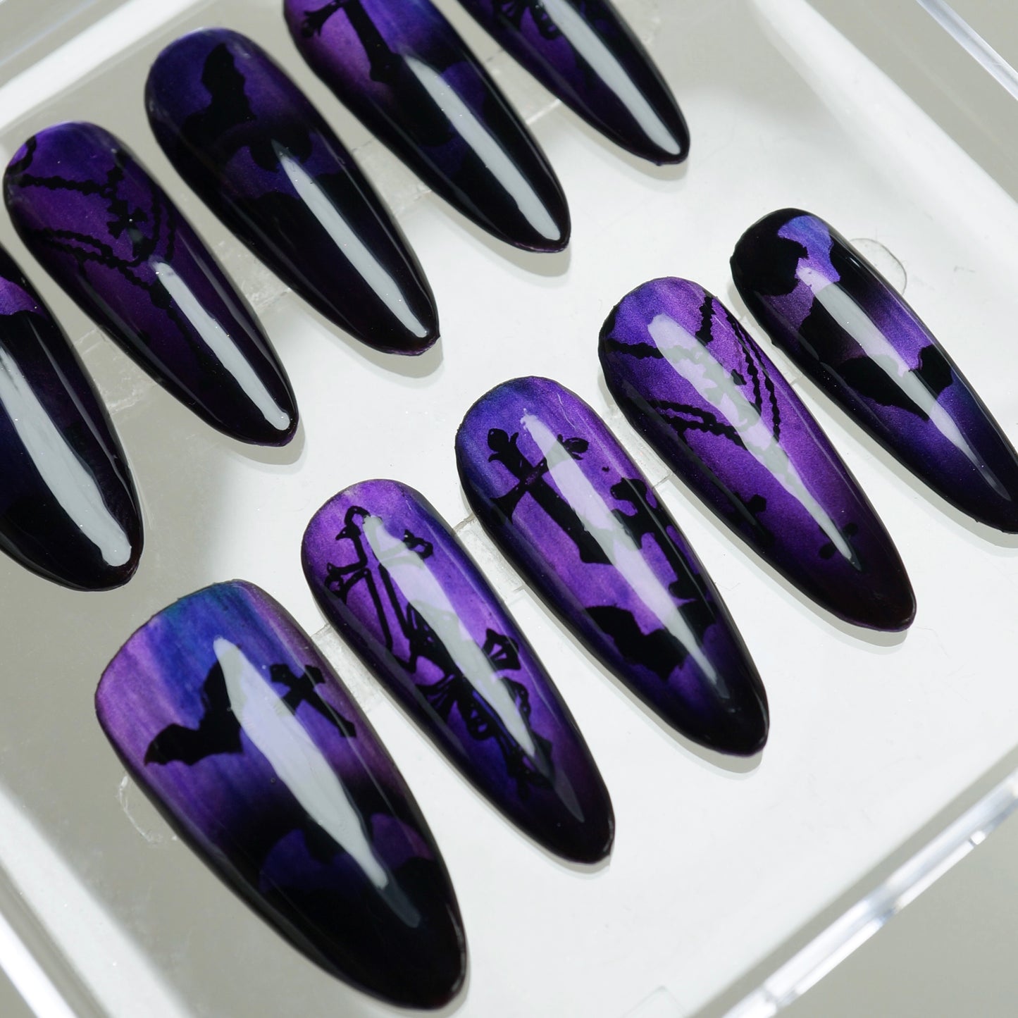 Unimax - Do Nails Art - Purple Bat Halloween Nails (1pcs)