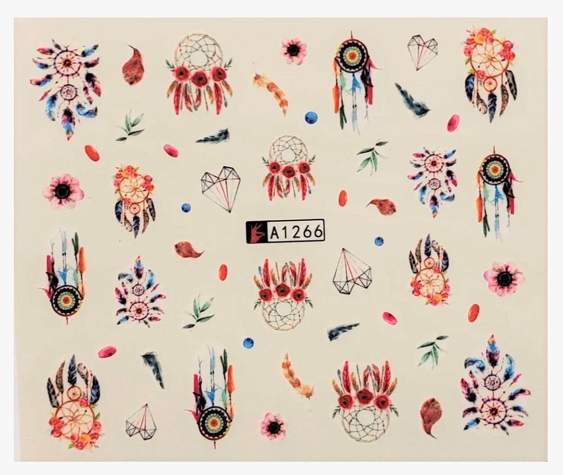 Dream Catcher Water Transfer Nail Decal (A-1266)