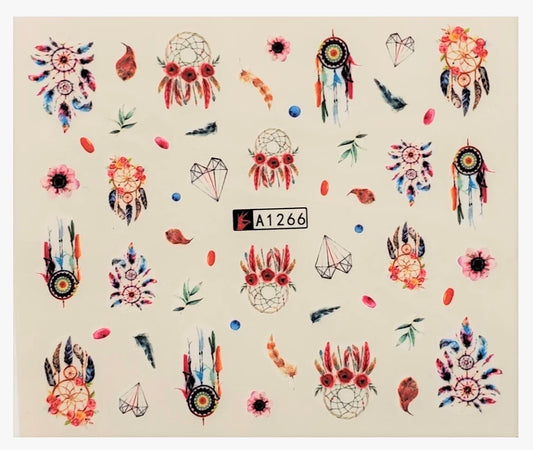 Dream Catcher Water Transfer Nail Decal (A-1266) (1pcs)