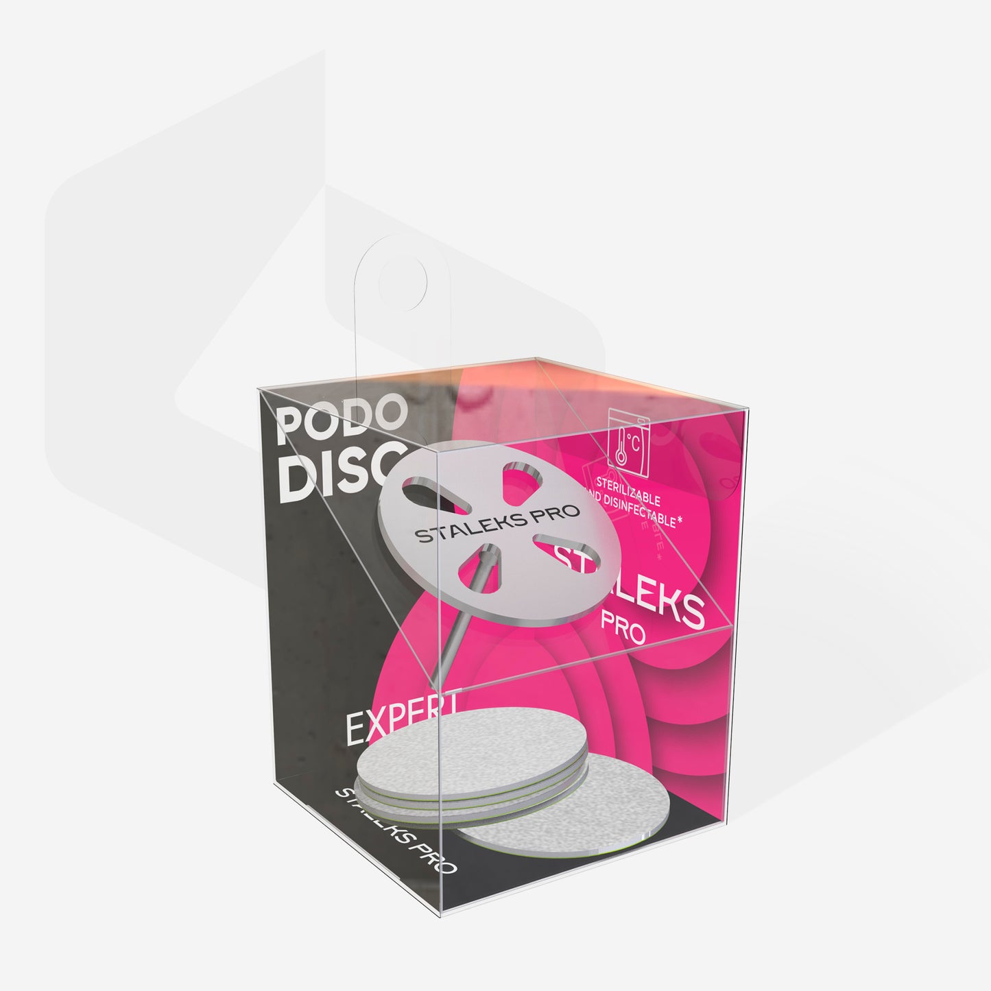 STALEKS-Pedicure Disc PODODISC L EXPERT And Set Of Disposable Files 180 Grit 5 Pcs (25 Mm) (size-27mm)