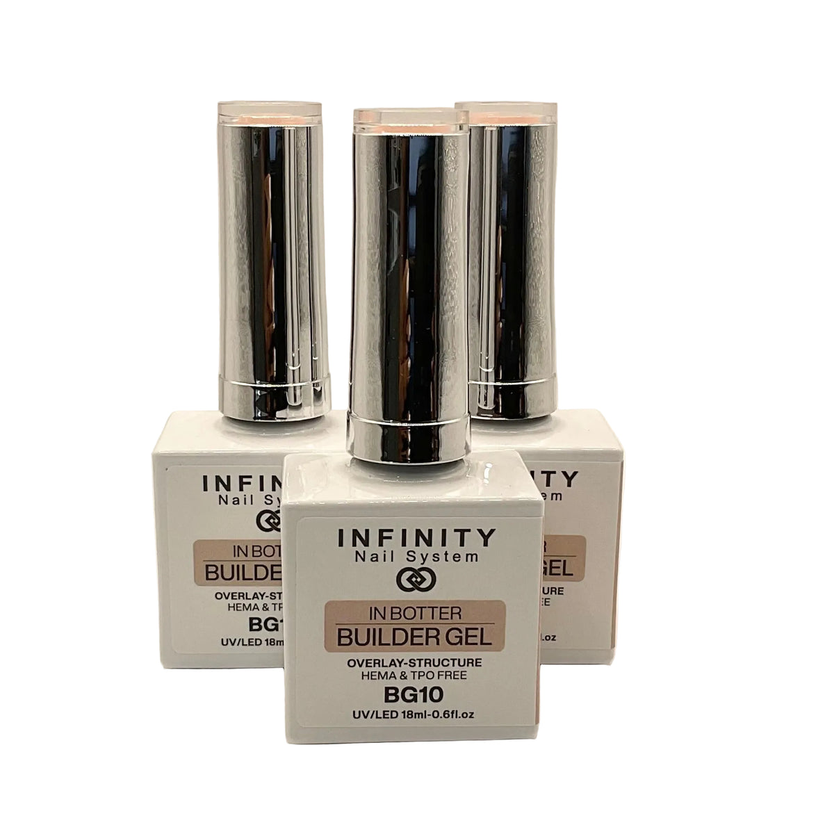 Infinity Nail System - BIAB Gel- Overlay-Structure HEMA/TPO FREE 18ml (BG10) (1pcs)