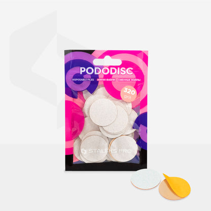 Staleks Pro-White Refill Pads For Pedicure Disc PODODISC STALEKS PRO L (50 Pc)