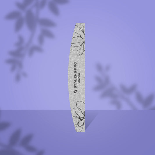 Staleks Pro-Crescent Mineral Nail File EXPERT 40 (25 Pcs)(Grit-80/100)