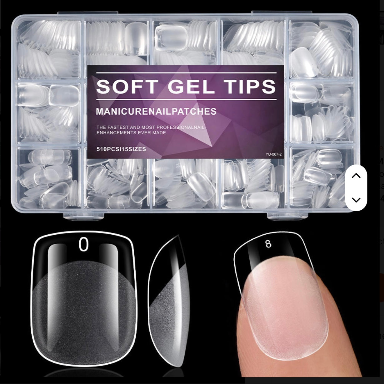 Soft Gel Tips- Square shape -510PCS