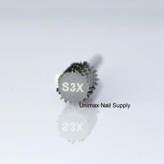 Unimax - Carbide Nail Drill Bit 3/32'' Shank | S-3X LARGE SILVER Barrel