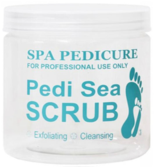 EMPTY JAR - Imprinted "PEDI SEA SCRUB" 16oz.