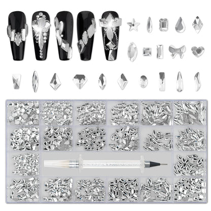 Nail Art Rhinestones(Color- Silver)(#01)