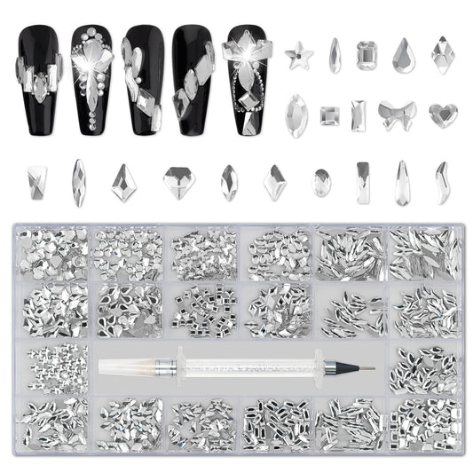 Nail Art Rhinestones(Color- Silver)(#01)