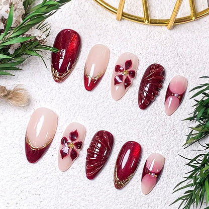 Unimax - Donailsart - Red 3D design Nails (1pcs)