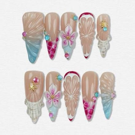 Unimax - Donailsart - Shells summer Nails (1pcs)