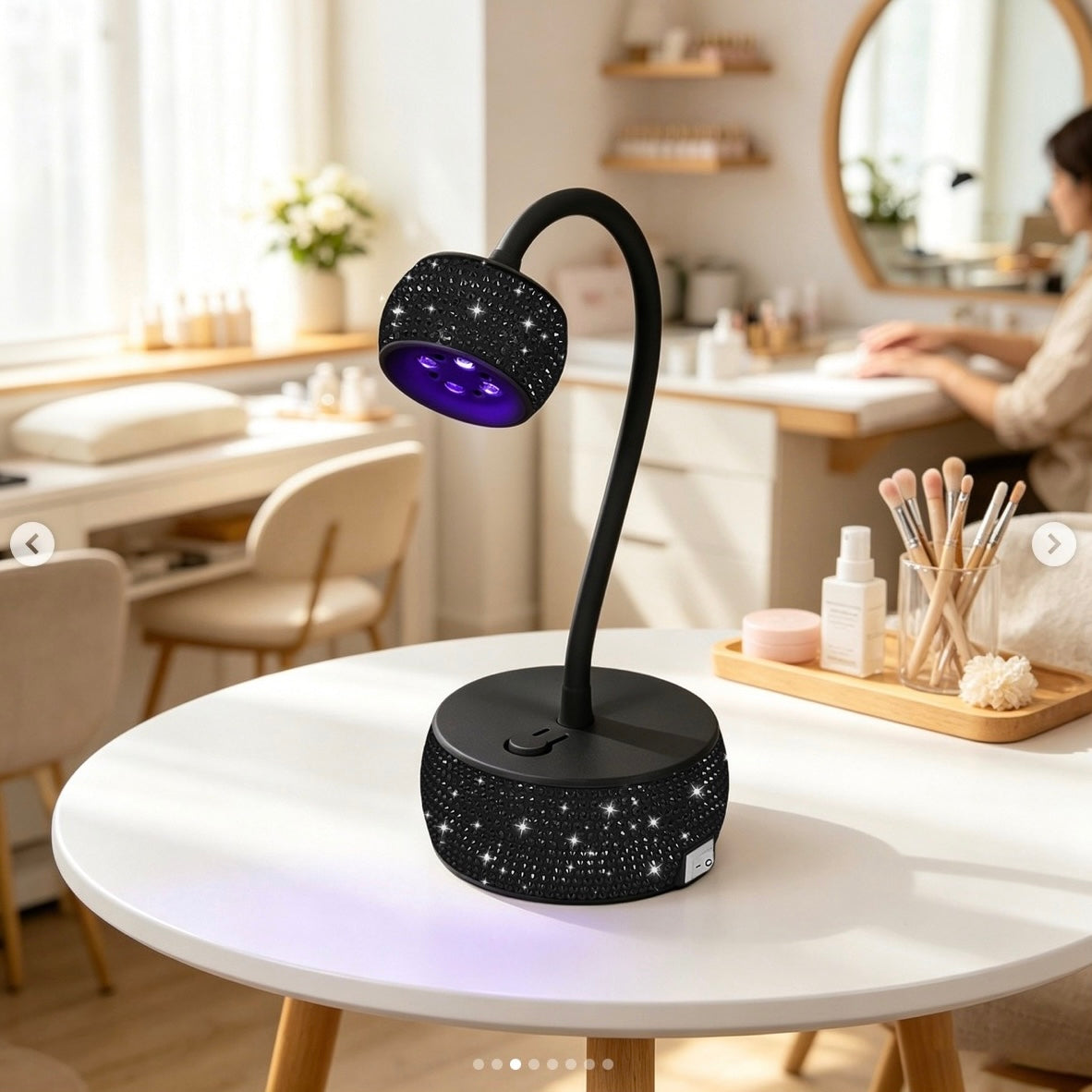VD - Rechargeable LED Lamp 12W - Black Crystal