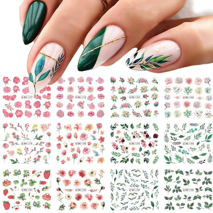 Nail Sticker, Practical Nail Decal Convenient Long Lasting for Natural Nail for Home for Nail Salon for Artificial Nail