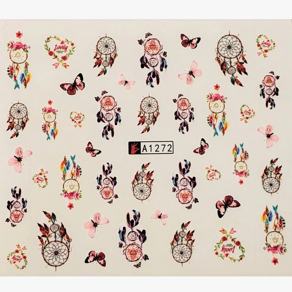 Dream Catcher Water Transfer Nail Decal-(A1272)