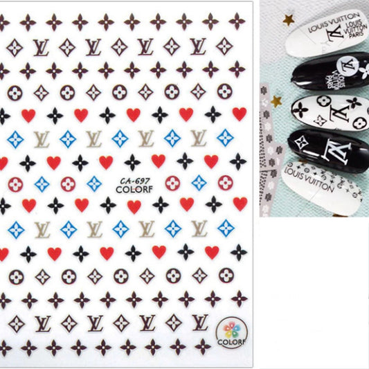 NAIL STICKER Brands Name, LOUIS VUITTON (CA-697)