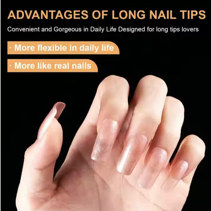 Nail Extensions- Long Coffin (JSL-101/600pcs)