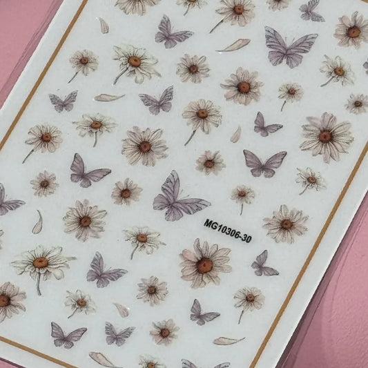 Butterfly spring stickers (DD-568)