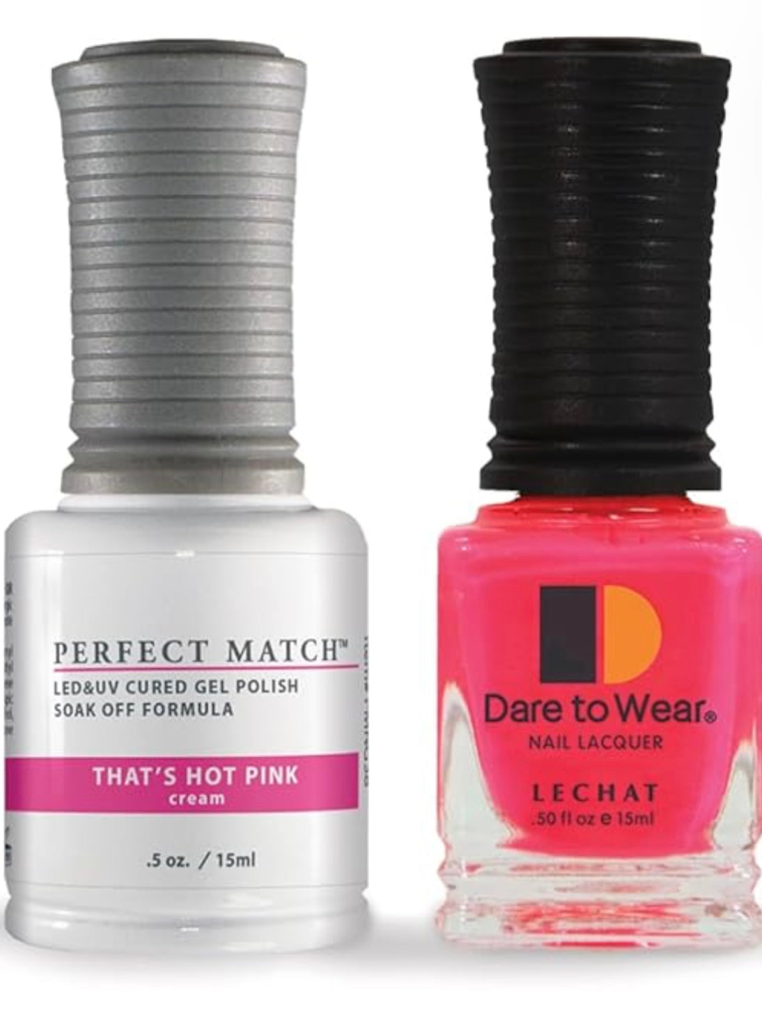 LeChat Perfect Match Gel Polish, That's Hot Pink, 0.5 Fl Oz (PMS38)