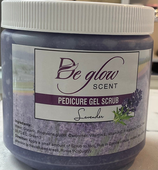 De Glow Pedicure Gel Scrub (Lavender)