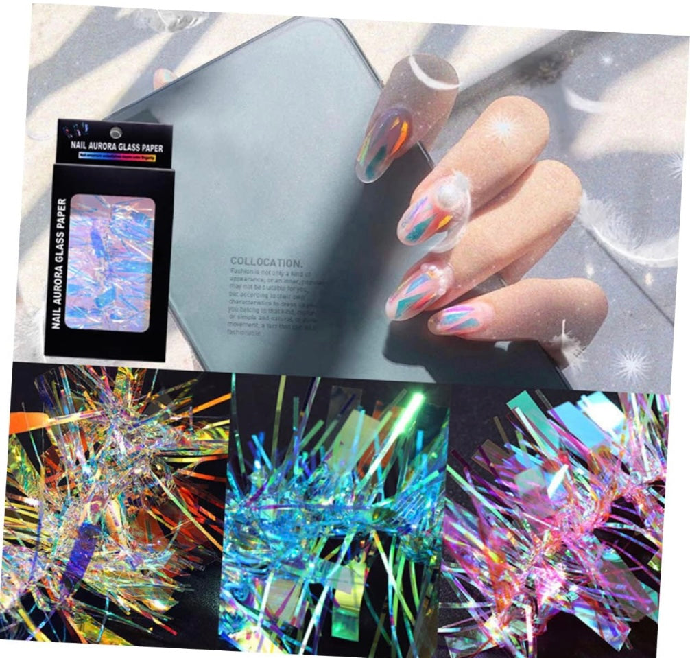 Glitter Stickers Glass Stickers Mirror Stickers Decal Stickers Sparkle Stickers Nail Cellophane