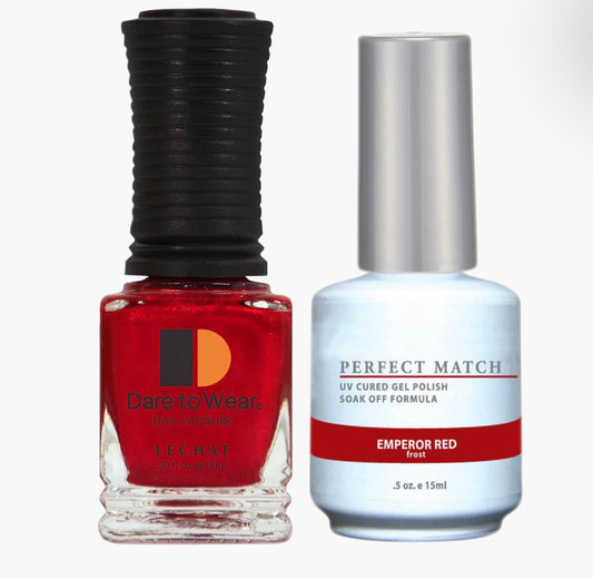 LECHAT - PERFECT MATCH - 003 EMPEROR RED (GEL & LACQUER) 0.5OZ