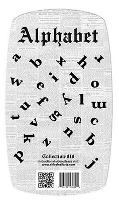 Chisel - 3D Stamping - Alphabet 018