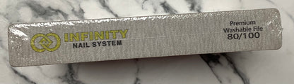 Infinity nail file permiun and washable 80/100 25 pcs/pack