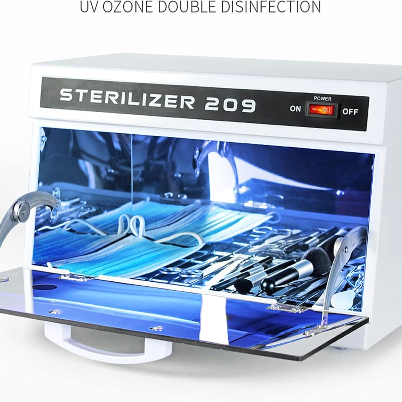 Large Capacity Cleaning Machine Cabinet Cleaning Towels Implements UV Cleaning Box for Nail Tool Metal Tool