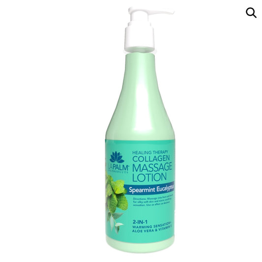 LAPALM Healing Therapy Massage Lotion Spearmint Eucalyptus