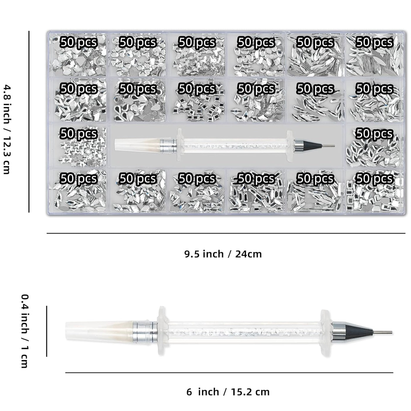 Nail Art Rhinestones(Color- Silver)(#01)