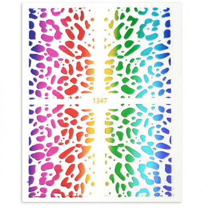 Animal Print Wraps Sticker- color- Rose Gold,Rainbow,Gold,Silver (1345)