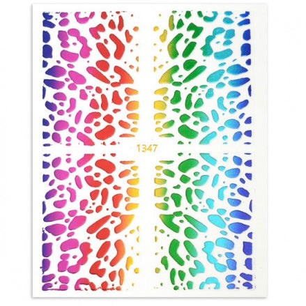 Animal Print Wraps Sticker- color- Rose Gold,Rainbow,Gold,Silver (1345)