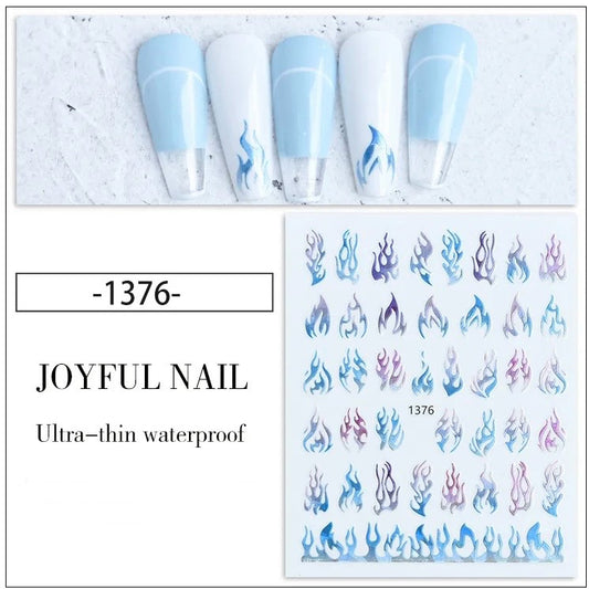 Nail Sticker-(1070)-Flames