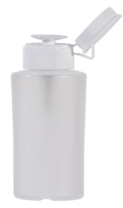 Clear Pump Dispenser Bottle, 8 oz.