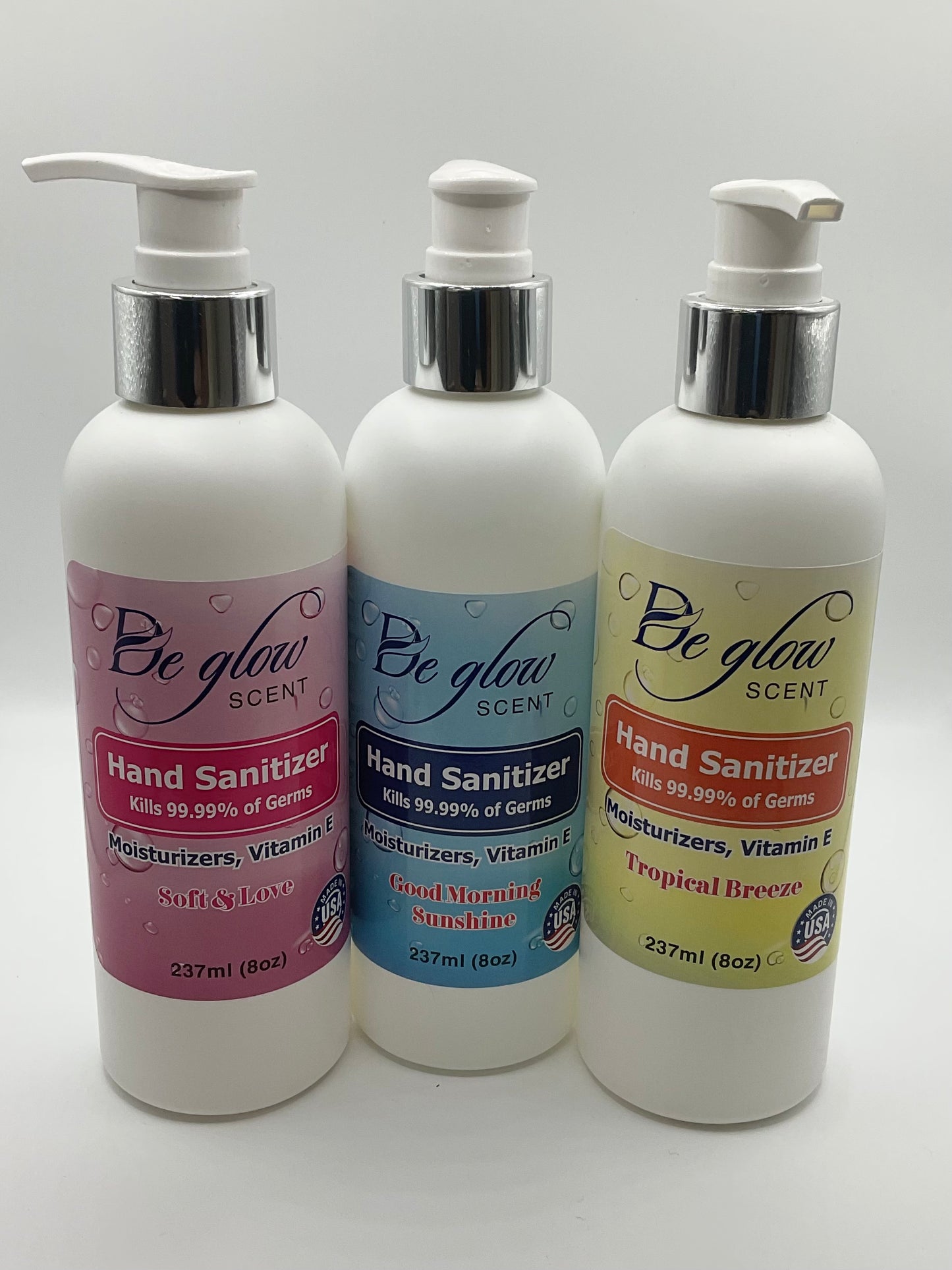 De glow- Hand Sanitizer (Tropical Breeze)