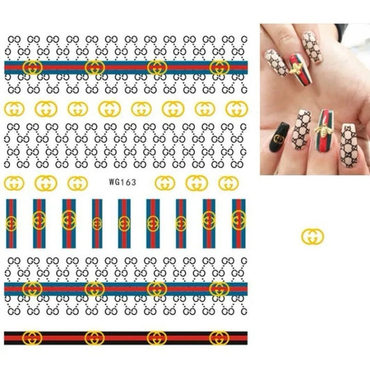 Nail Art Stickers 3D Logo Gucci(118)