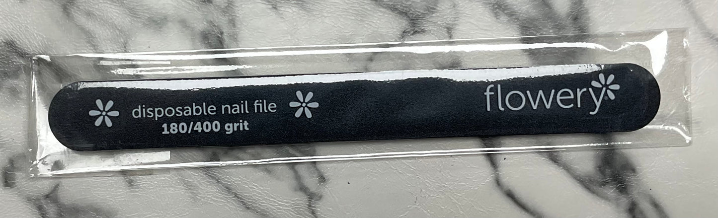 Flowery, Disposable nail file 180/400 grit (Black)big