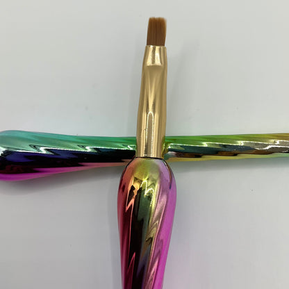 Rainbow  Nail Gel Brush
