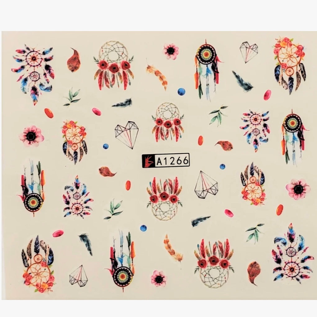 Dream Catcher Water Transfer Nail Decal-(A1266)