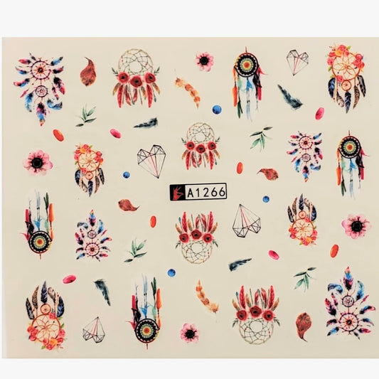 Dream Catcher Water Transfer Nail Decal-(A1266) (1pcs)