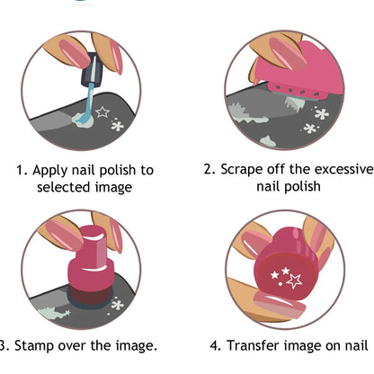Stamping Nail Art - Flowers Stamping Plate(B-63)