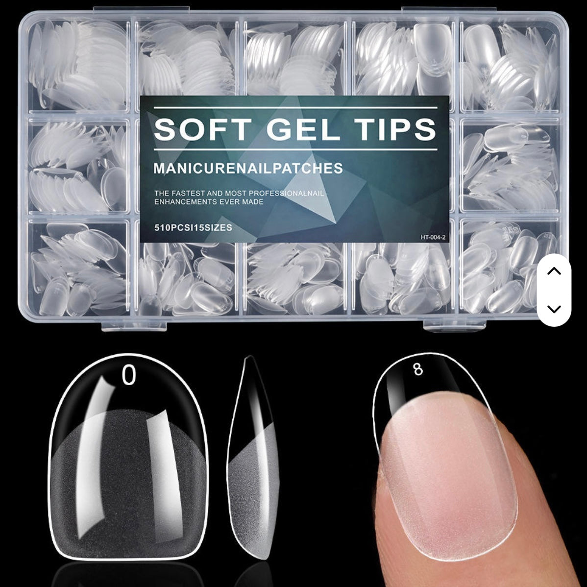 Soft Gel Tips- Round shape -510PCS