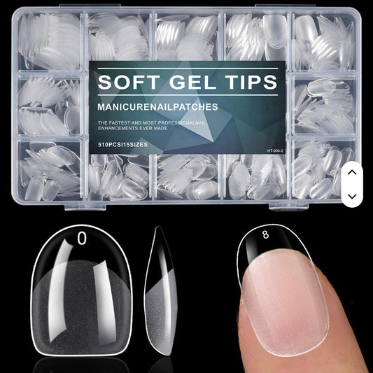 Soft Gel Tips- Round shape -510PCS