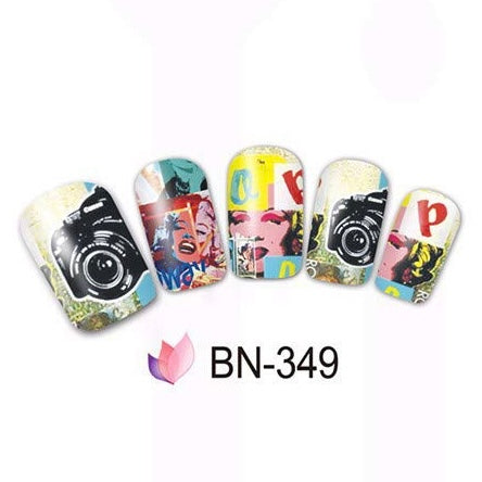 Sexy Nail Art Stickers Decals Nail Art Marilyn Monroe (BN-349)