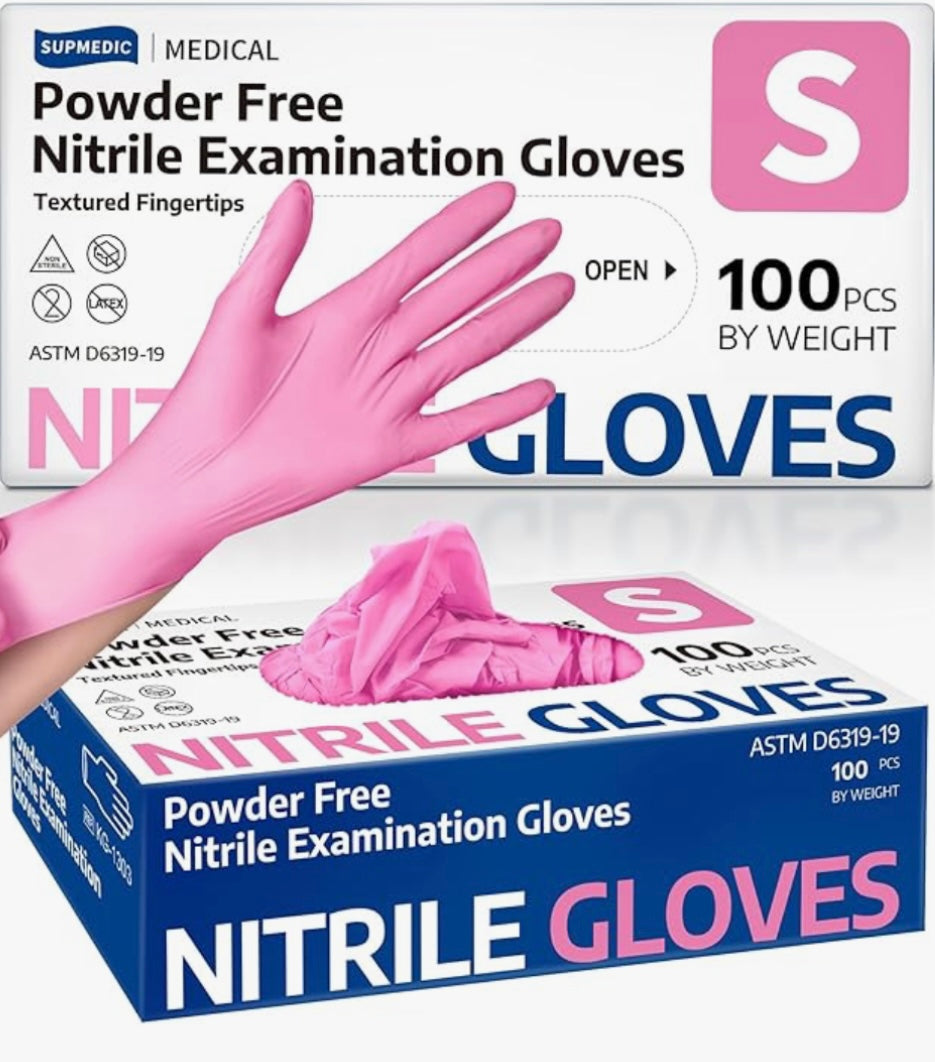 Nitrile Disposable Gloves, Medical Grade, Multi Purpose, Heavy Duty 100pcs (S)